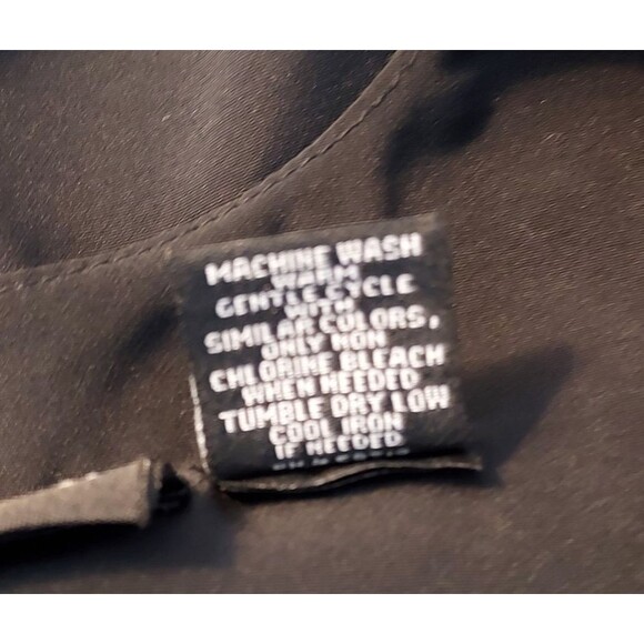 Maggie Barnes Black Dressy Blouse Keyhole Back Boxy Flowy Womens Plus Size 4X - Picture 8 of 11